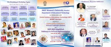 Golden Jubilee Year Celebrations National Conference on NEP2020 Simplified: Pathways to EdTech Implementation